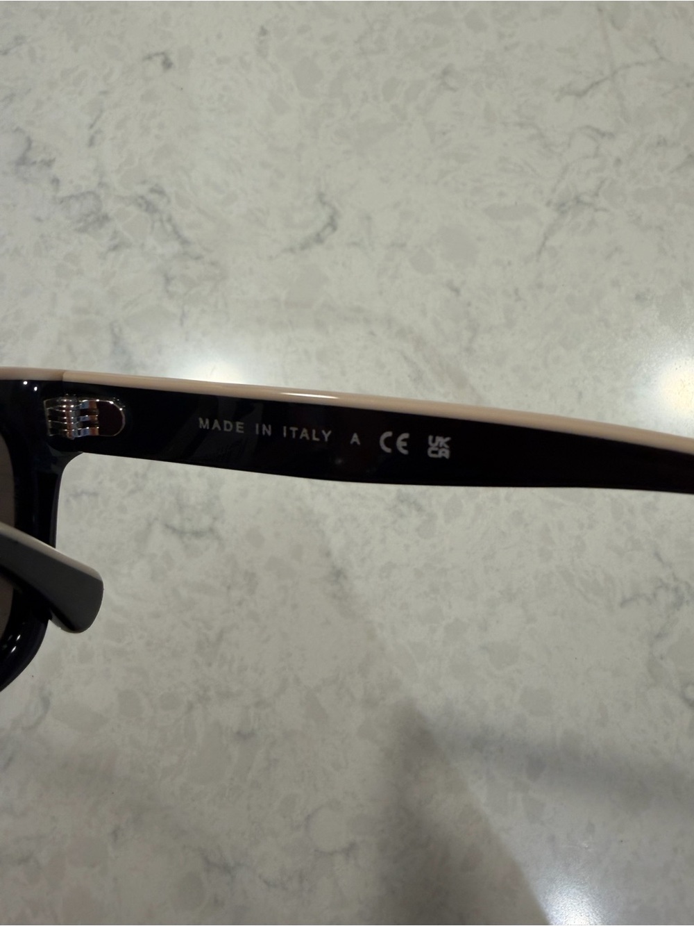 Chanel Square Sunglasses - Black with Beige trim - New with tags - Picture 10 of 11
